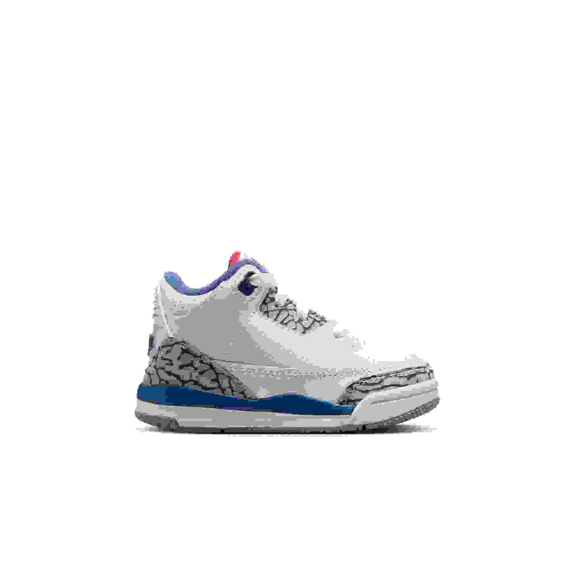 Jordan 3 Retro Toddler Kids' "True Blue" Shoe